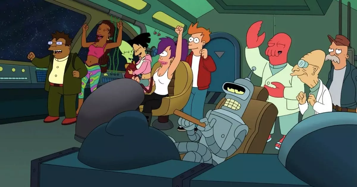 equipo en Futurama