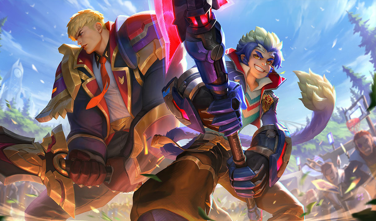Garen and Wukong Battle Aca skins