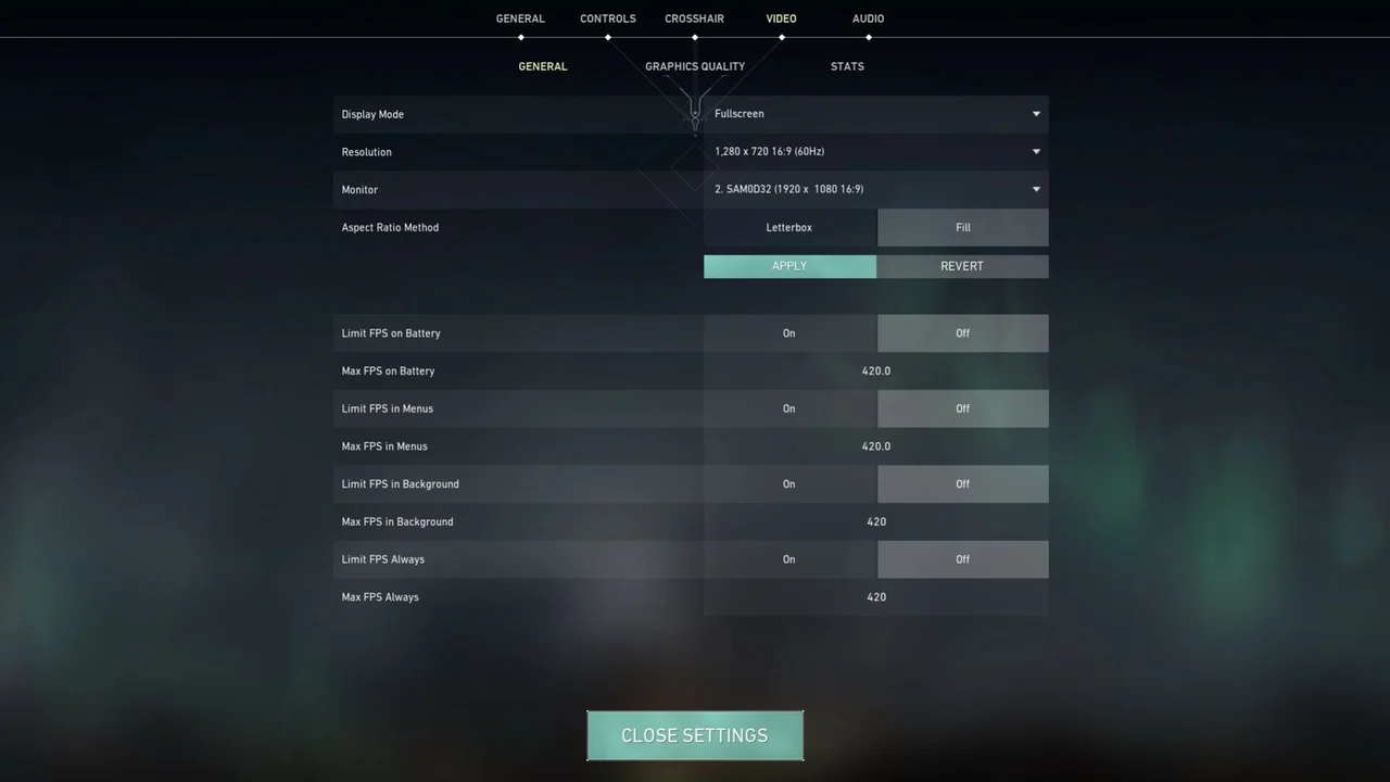 Valorant General Video Settings Increase FPS