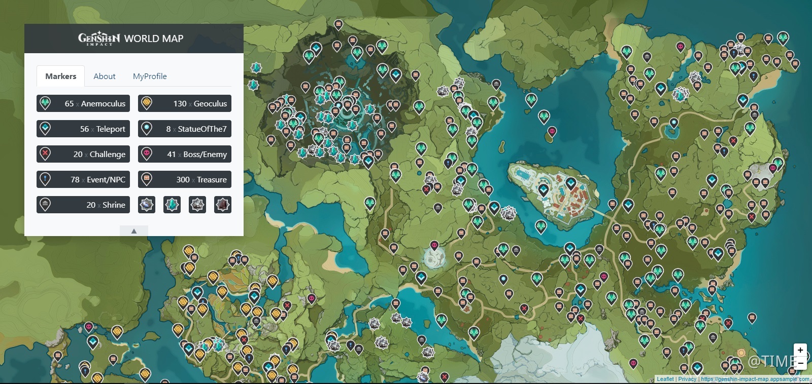 Genshin Impact Map Markers