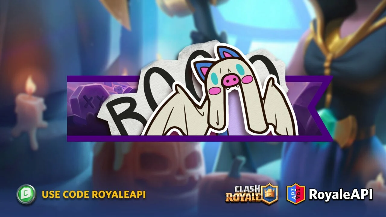 Clash Royale Season 40 October 2022 Ghoulish Graveyard with Ghost bat Battle banner supercell