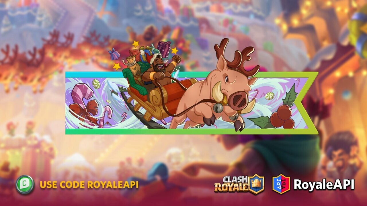 Clash Royale December Season 42 Clashmas Battle Banner Supercell Gift Adventure