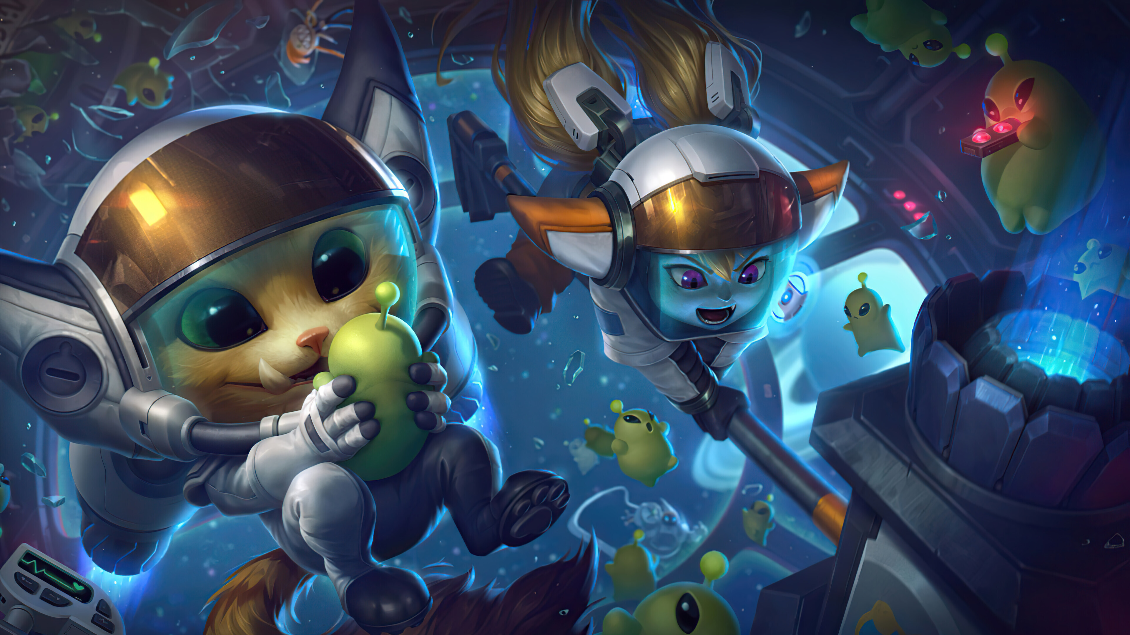 Gnar and Poppy Astronaut skins HD