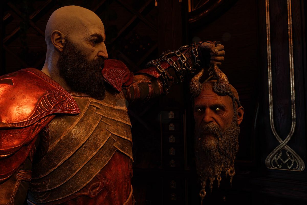 God of War Ragnarök Kratos Mimir