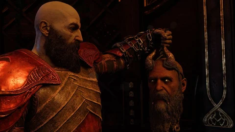 God of War Ragnarök Kratos Mimir