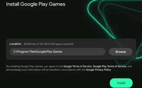 Google Play Games Install