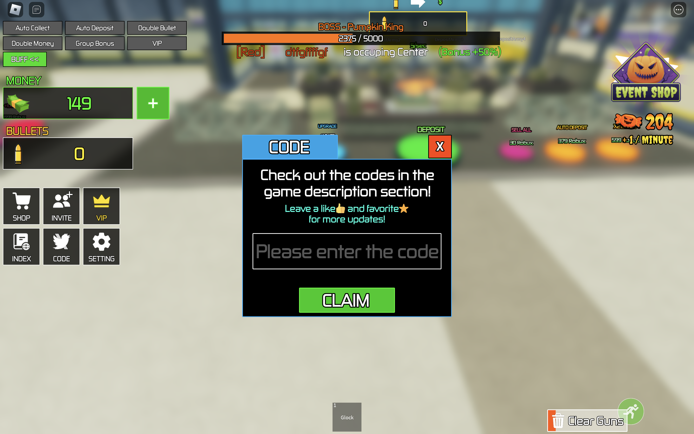 Gun Merge Tycoon redeem codes