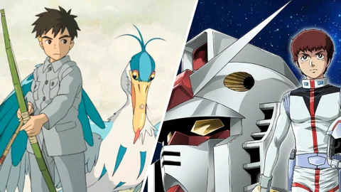 Gundam Boy and Heron