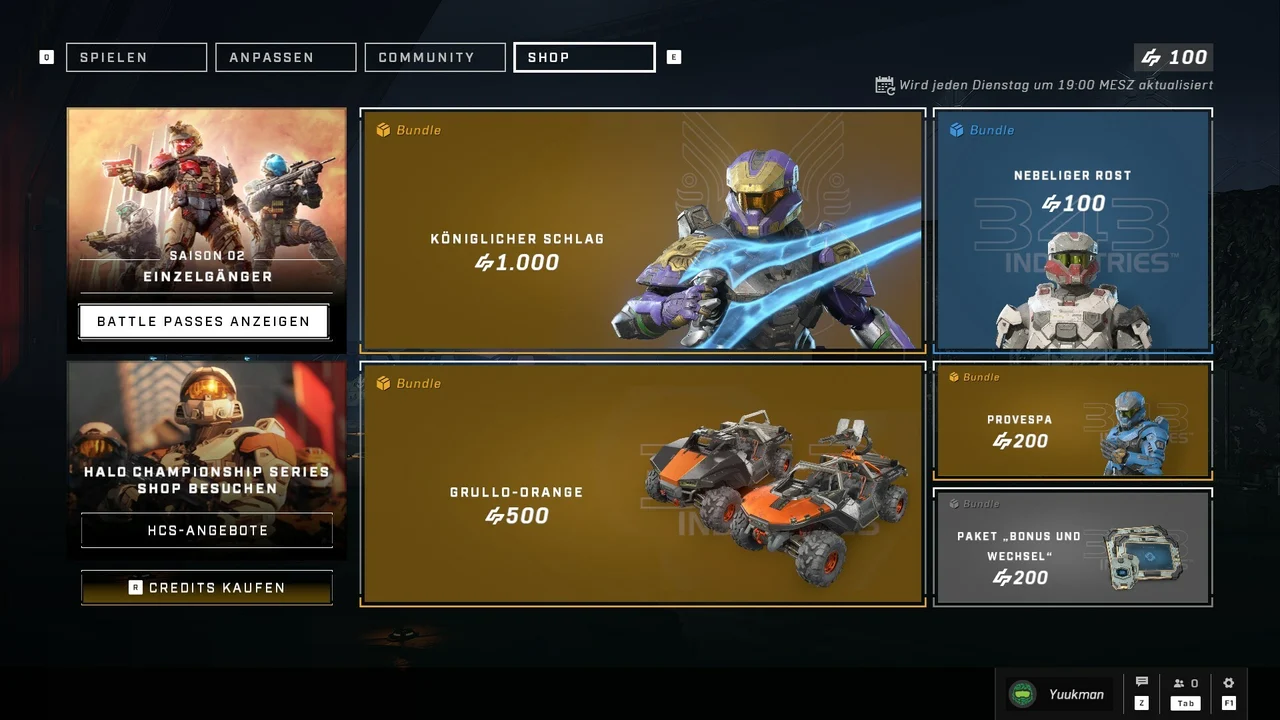 Halo Infinite Item Shop