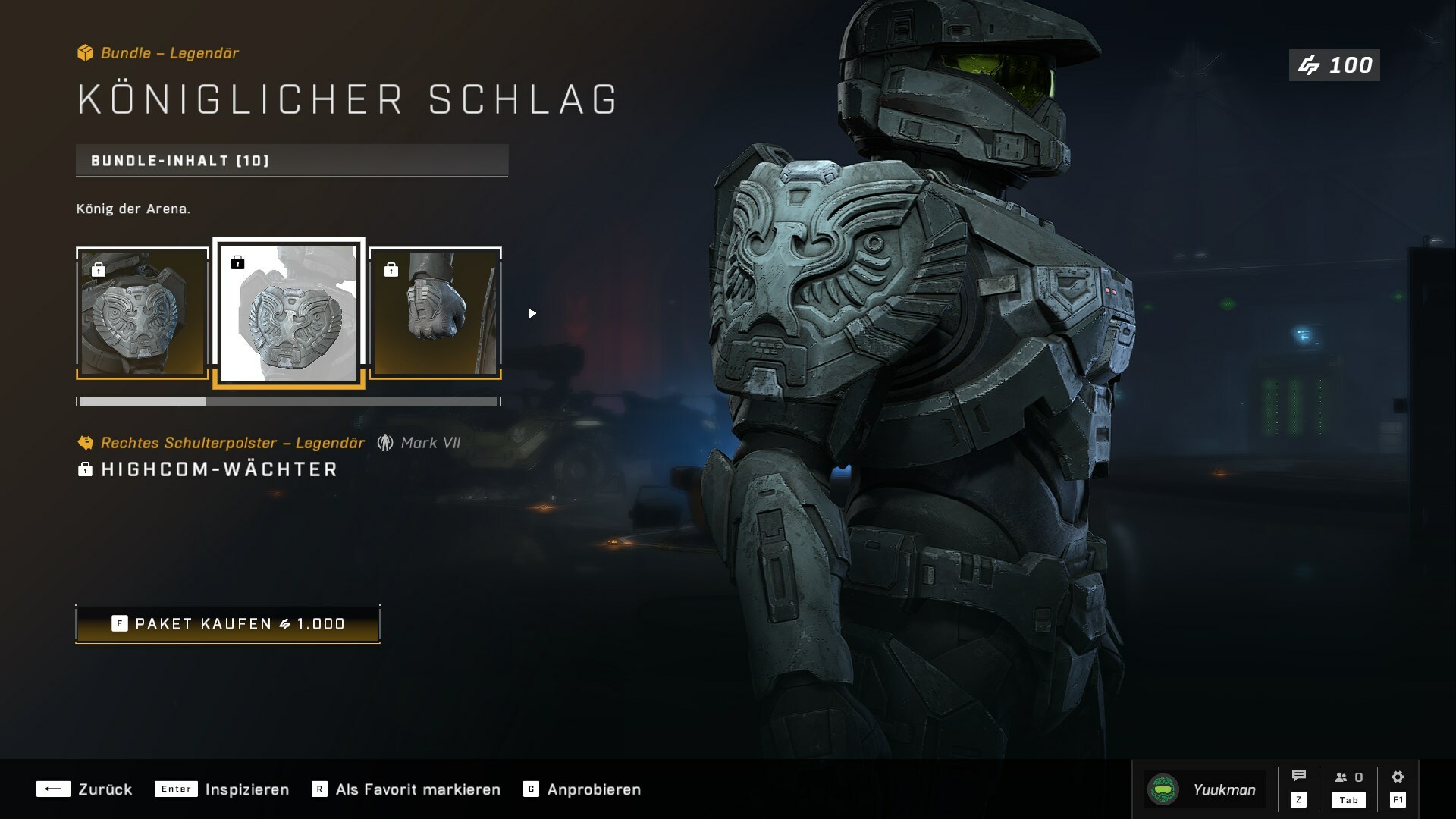 Halo Infinite Item Shop königlicher Schlag