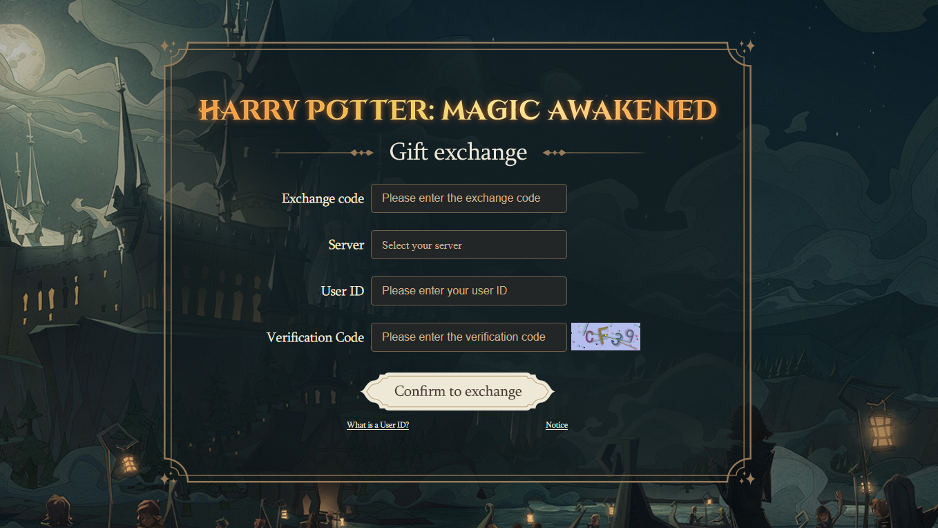 Harry Potter Magic Awakened Redeem Code