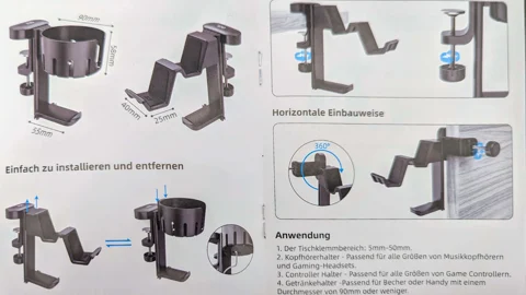 Headset Halterung von KDD Anleitung