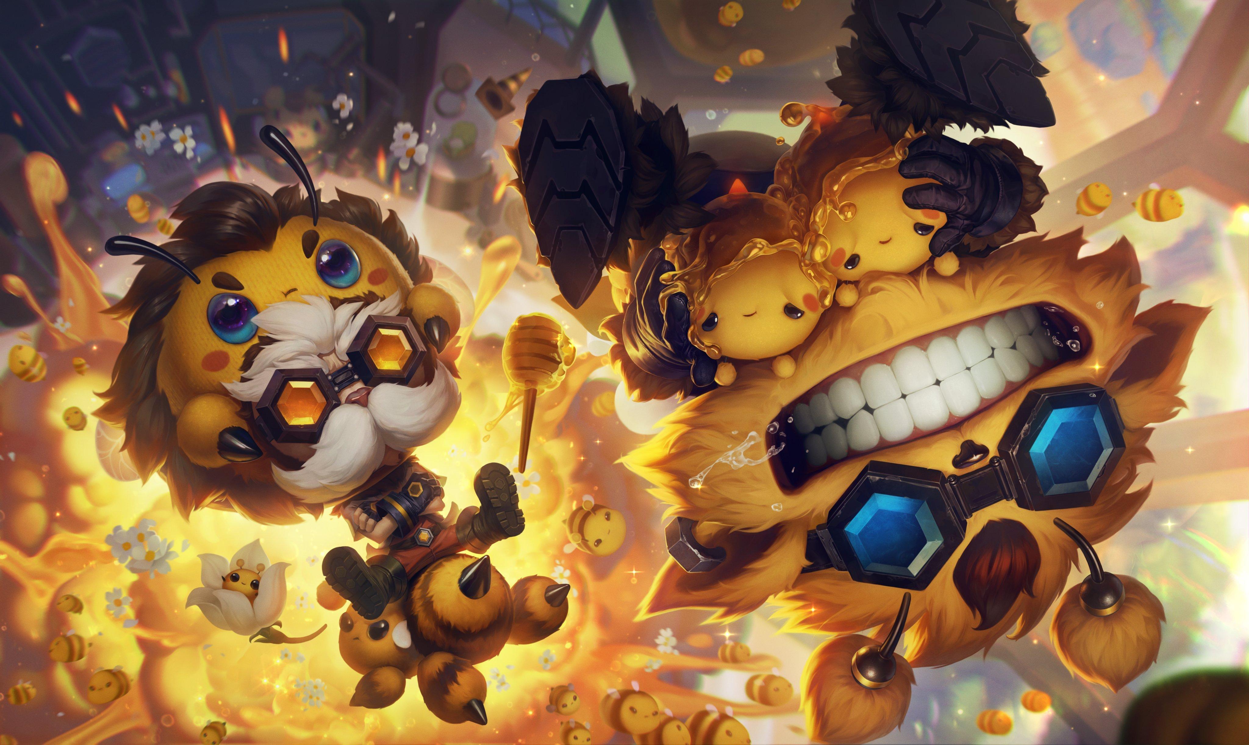 Heimerdinger and Ziggs Bee Skins