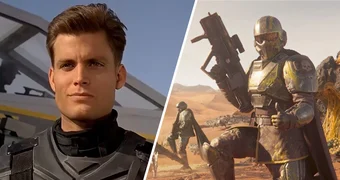 Helldivers 2 Starship Troopers Actor Casper Van Dien Colalboration Movie