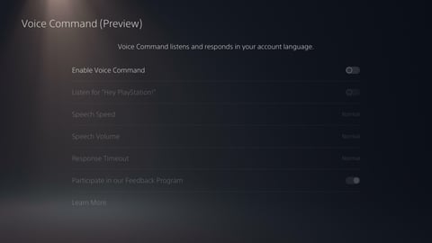 Hidden PS5 Feature Voice Cammns