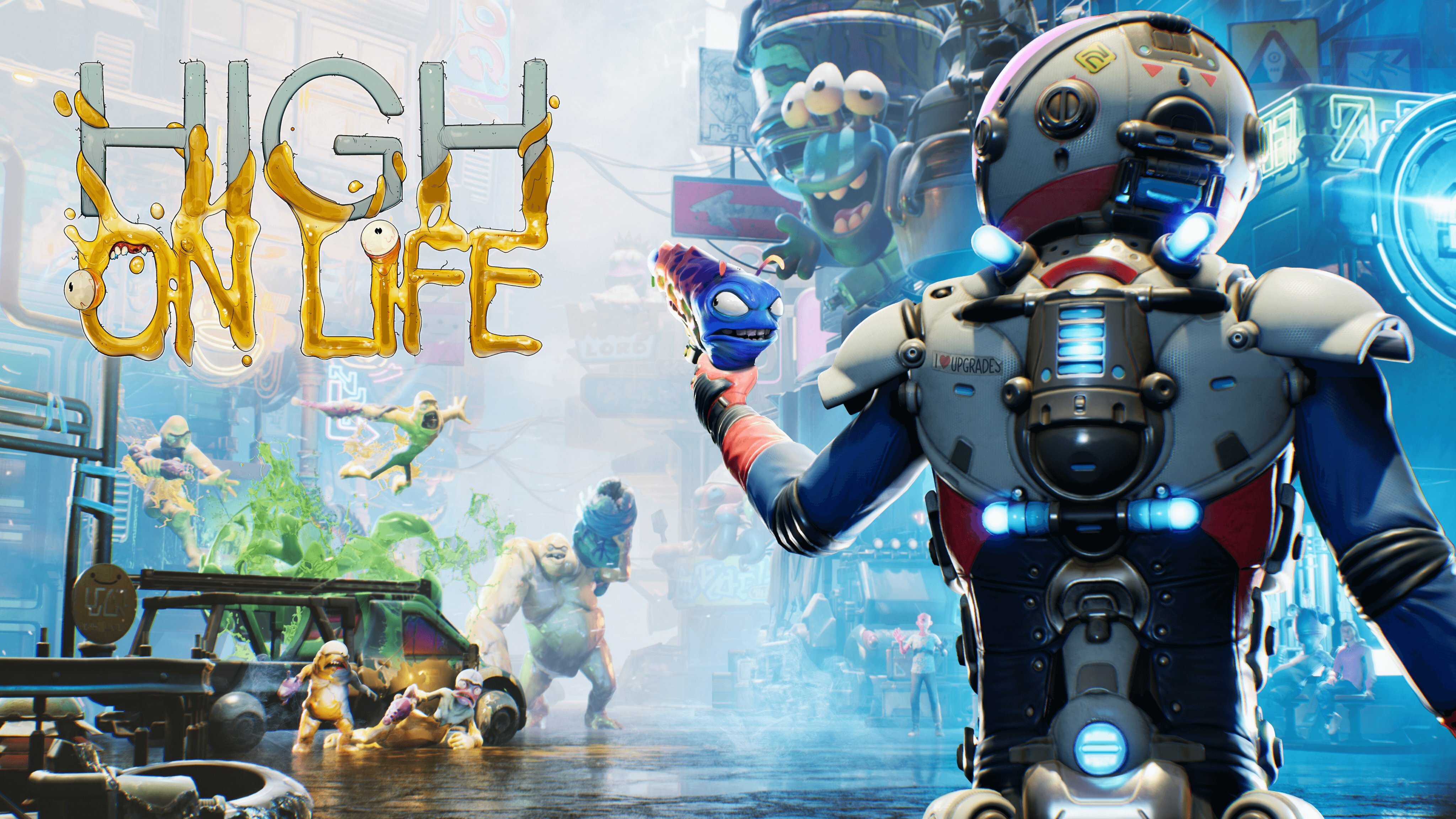 The player character in High on Life keyart