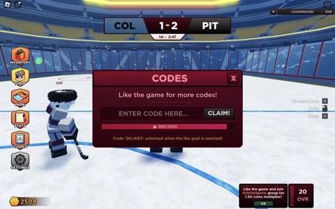 Hockey Legends redeem codes