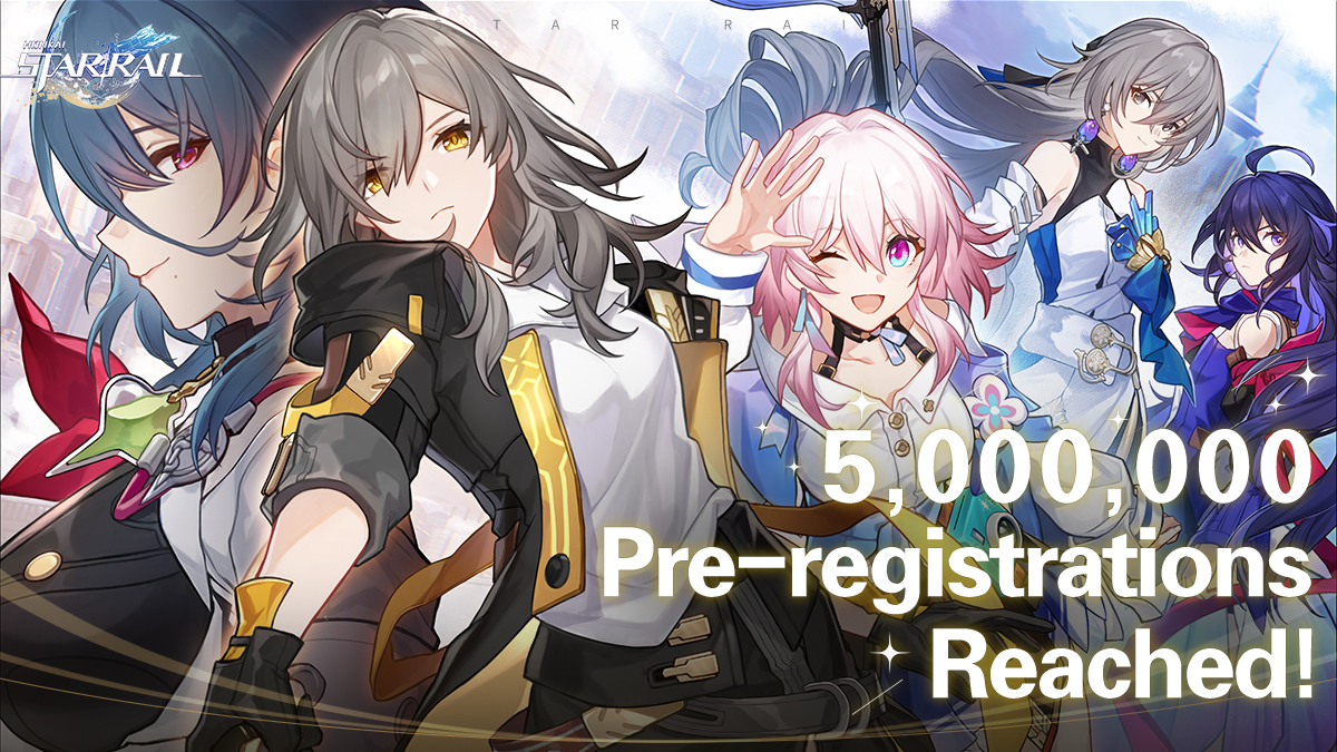 Honkai Star Rail 5 million pre-registrations HoYoverse