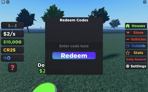 House Builder Tycoon how to redeem codes