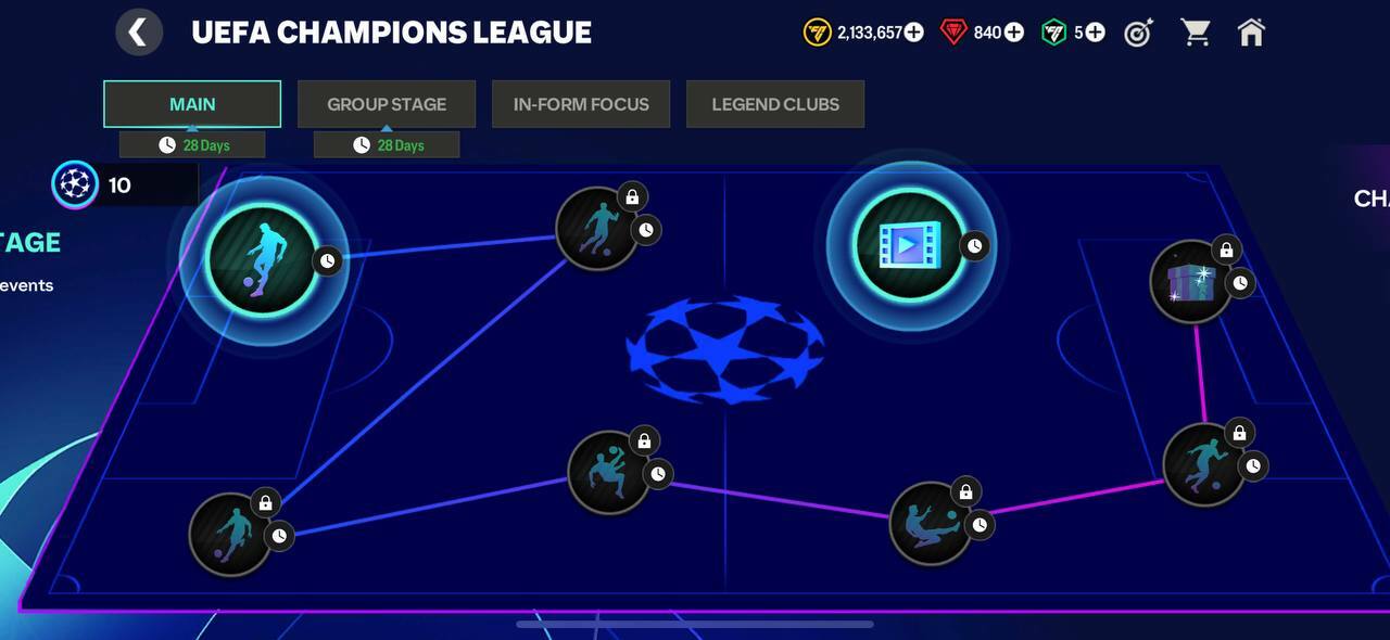 how to complete uefa group stage fc mobile