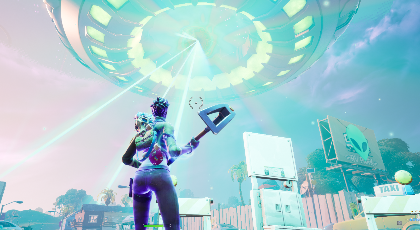How To Experience Low Gravity in Fortnite Season 7 abductor beam