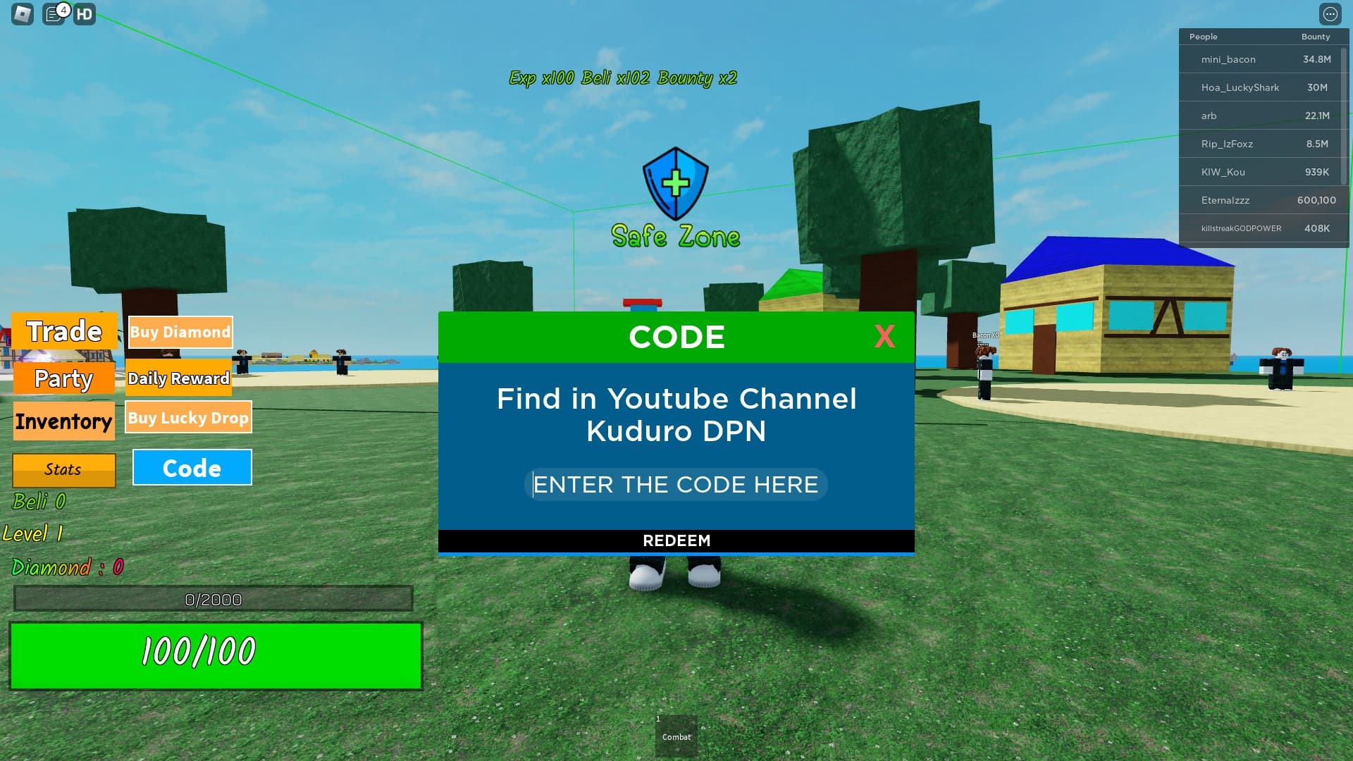 How To Redeem Codes in Rock Fruit