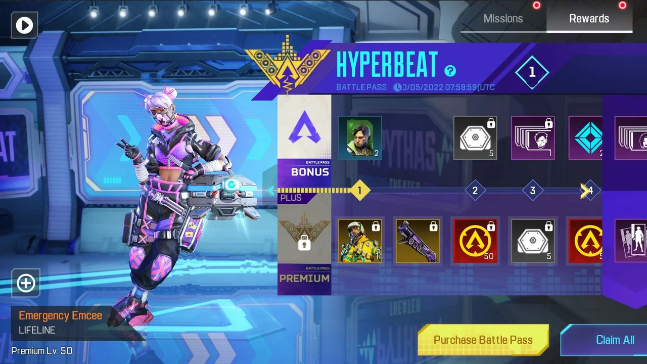 Hyperbeat battle pass cost