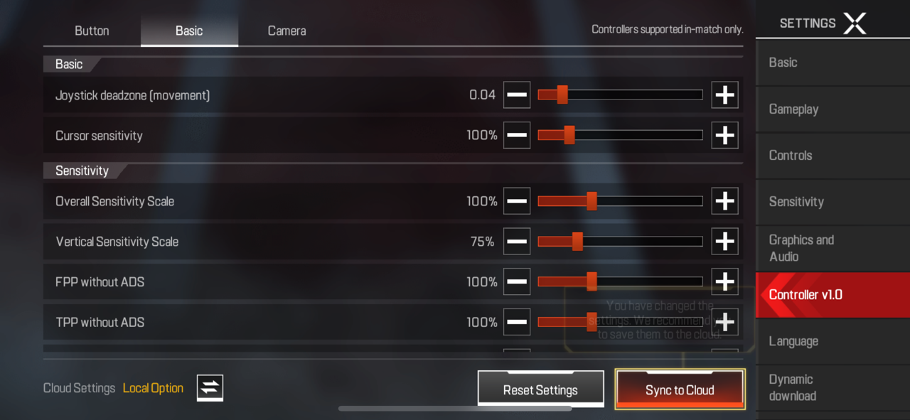 Apex legends Best Settings for playing with controller