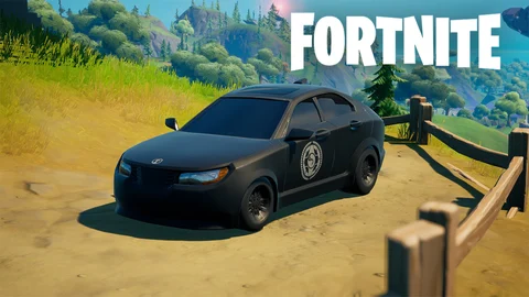 IO car in Fortnite pop tires