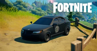 IO car in Fortnite pop tires