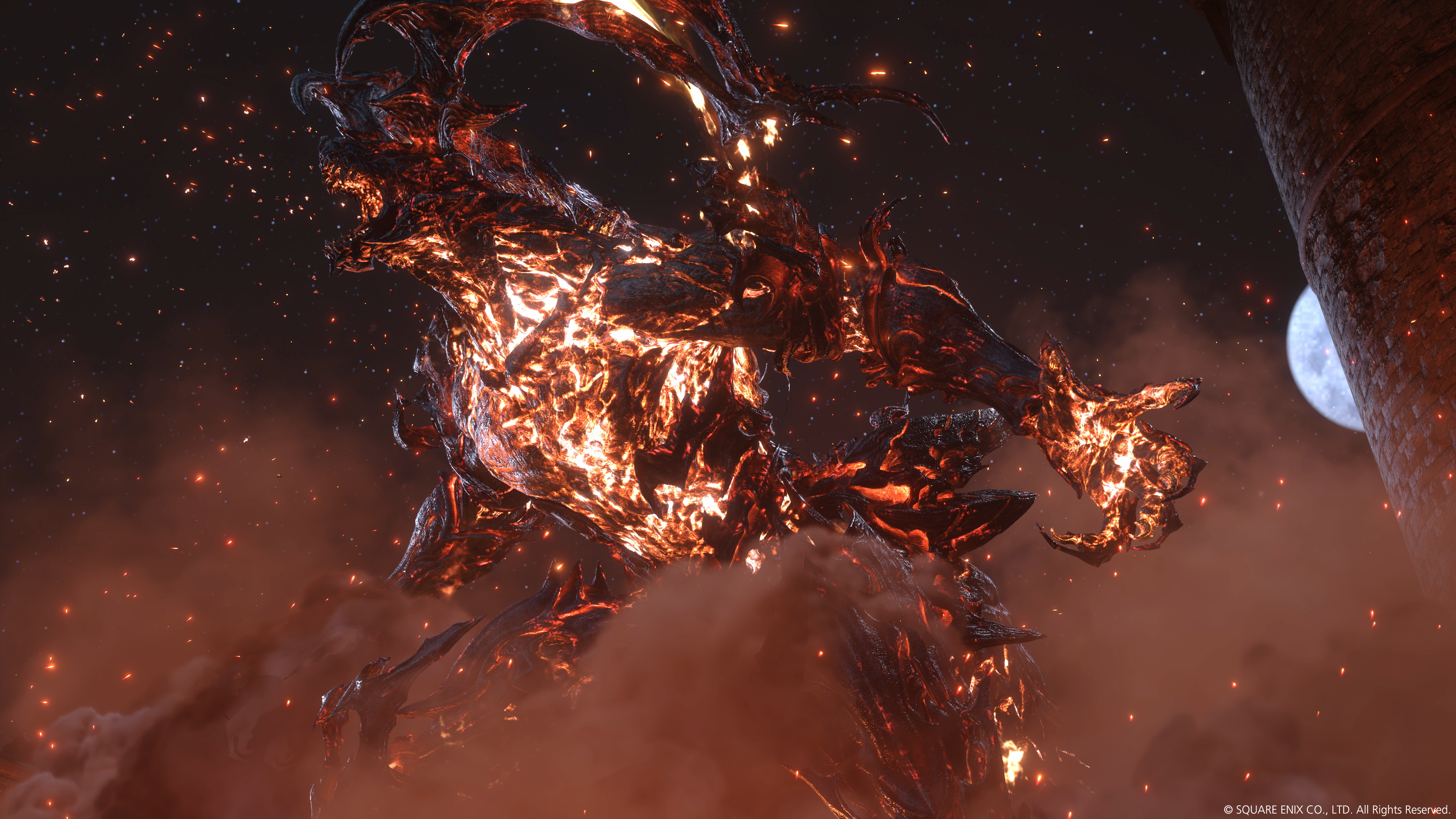 Final Fantasy 16: Close shot from Ifrit