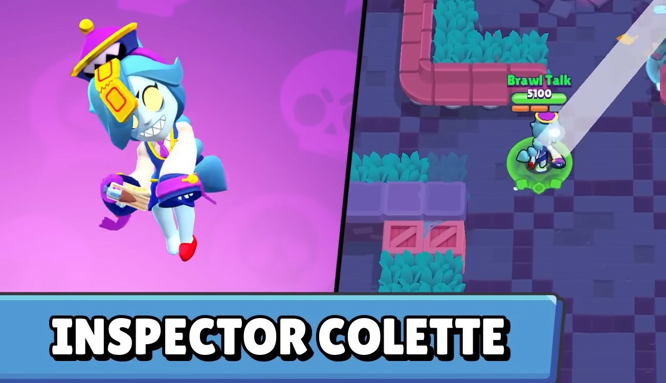 Brawl Stars Ghost Station Update skin guide Inspector Colette Supercell