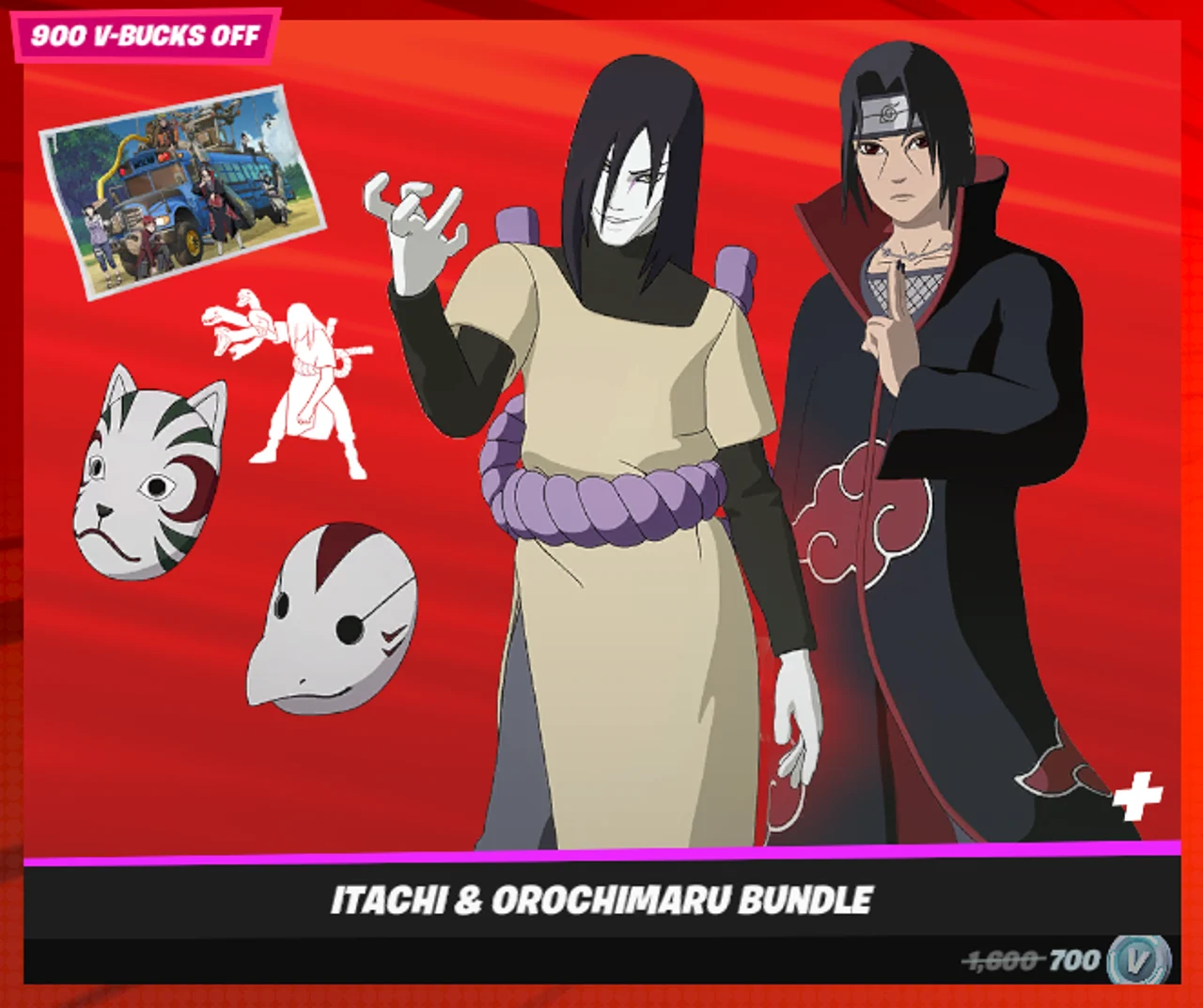 Fortnite Itachi & Orochimaru Bundle