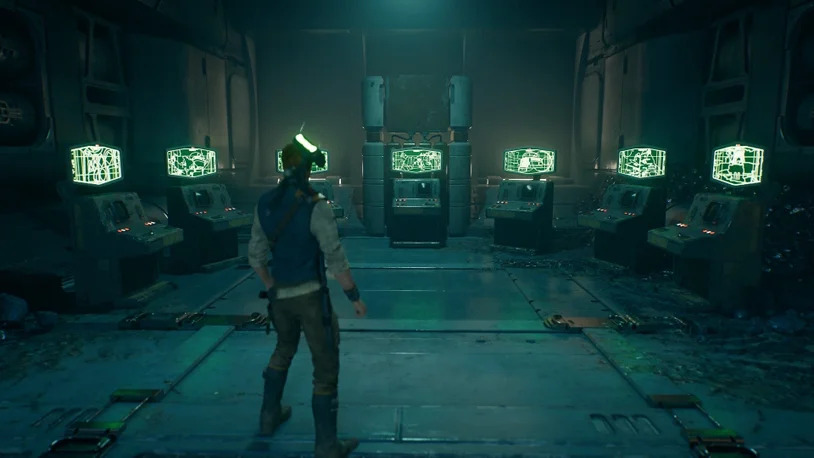 Star Wars Jedi Survivor Computer Screens Green Light