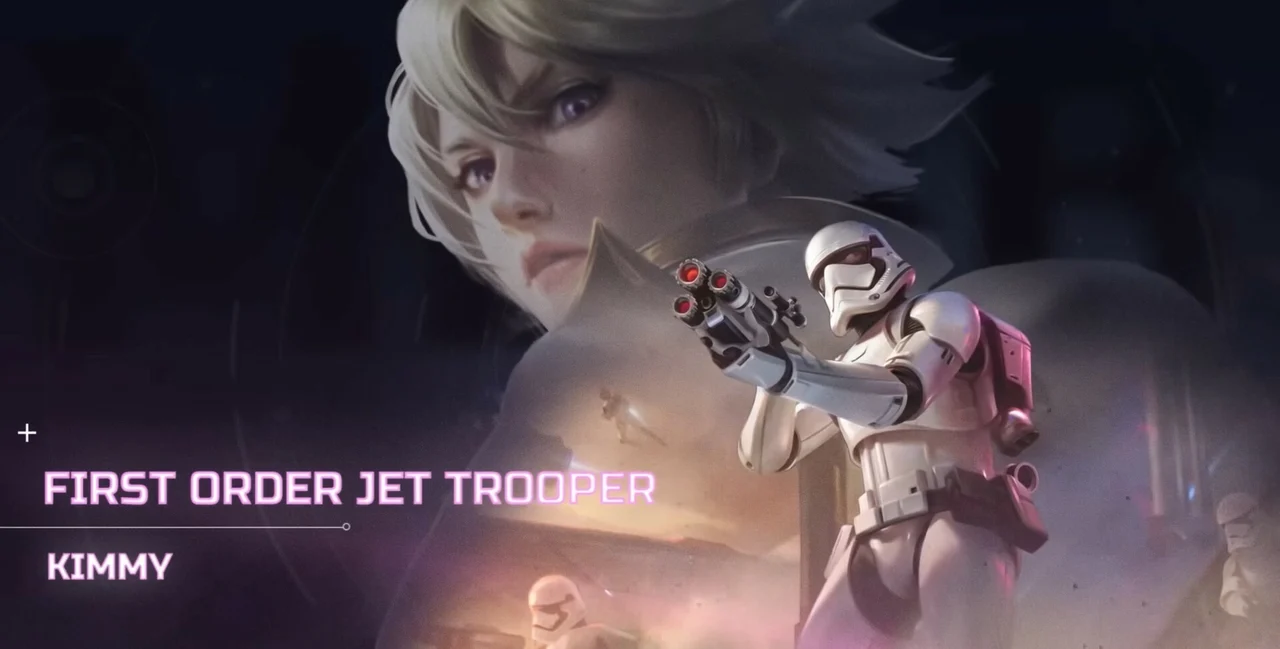 Kimmy First Order Jet Trooper Mobile Legends Star Wars Collab