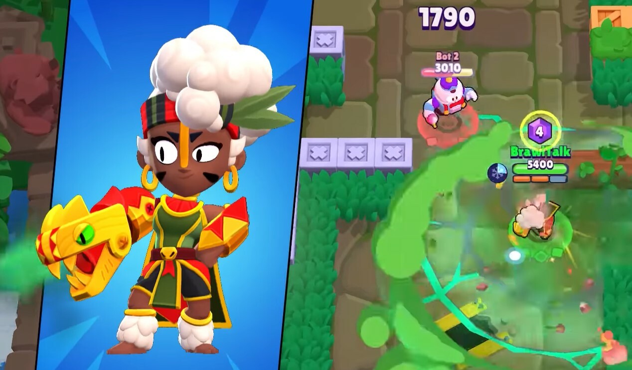 Brawl Stars Season 18 Rumble Jungle New Brawler Maisie Supercell Jungle Queen Skin