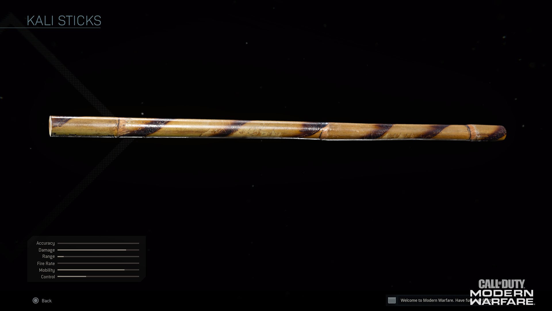 Kali Sticks MW2019
