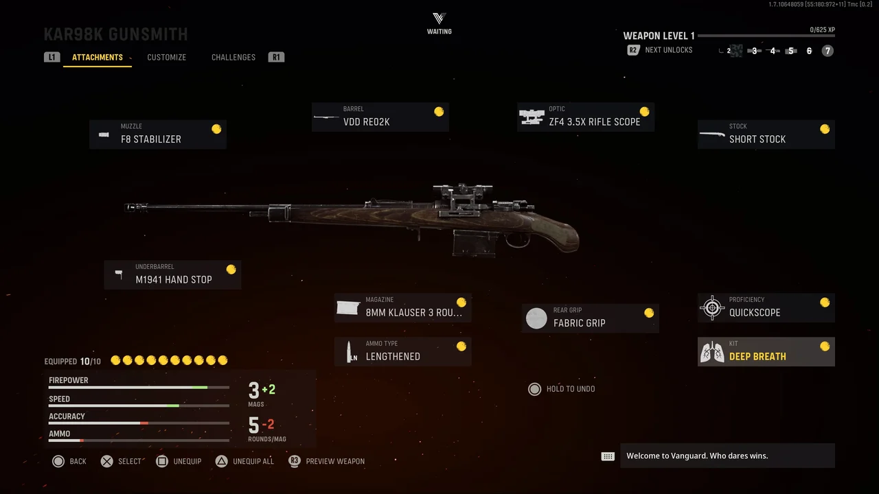 kar98k vanguard