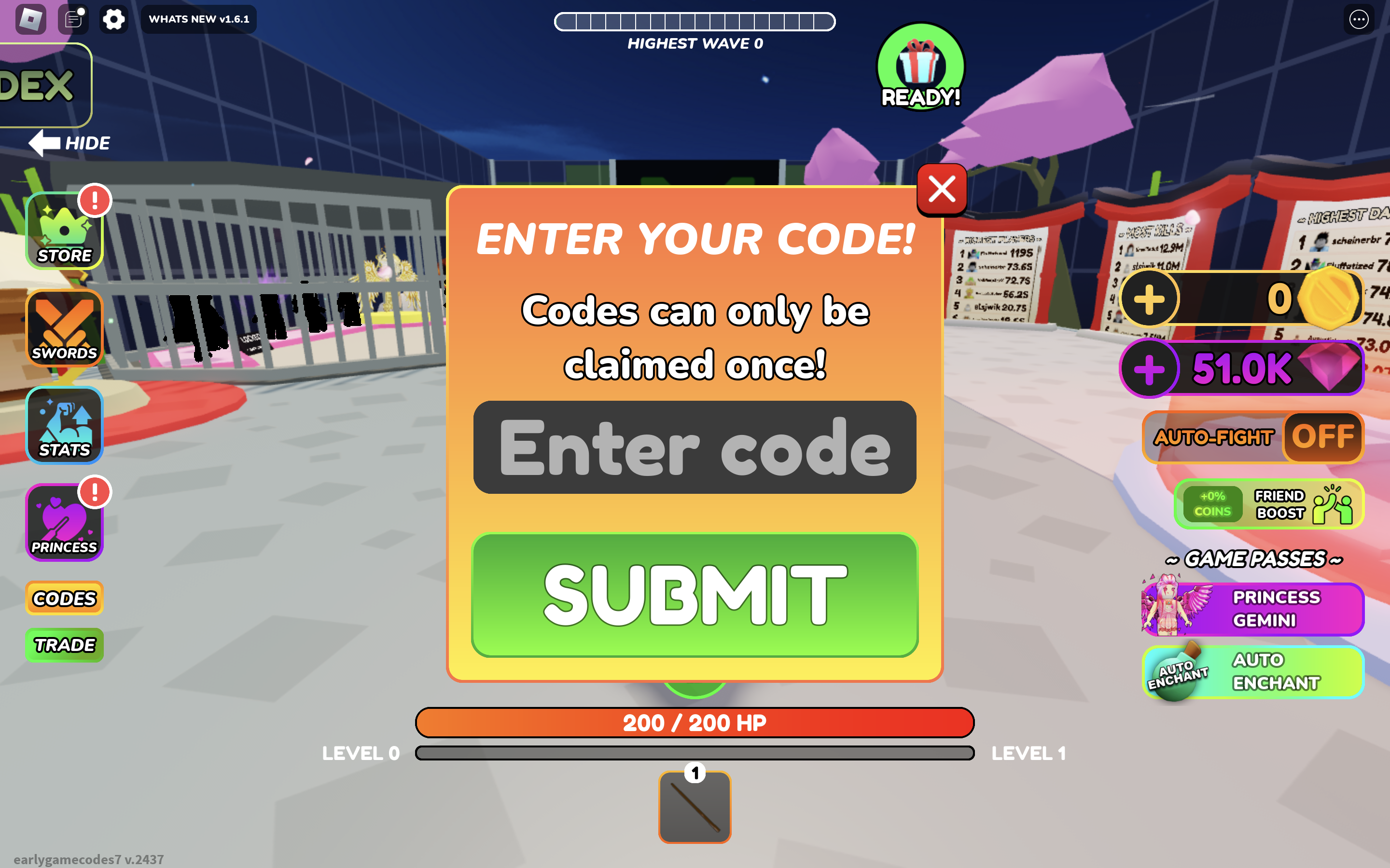 Kill to Save Anime Girl Simulator redeem codes