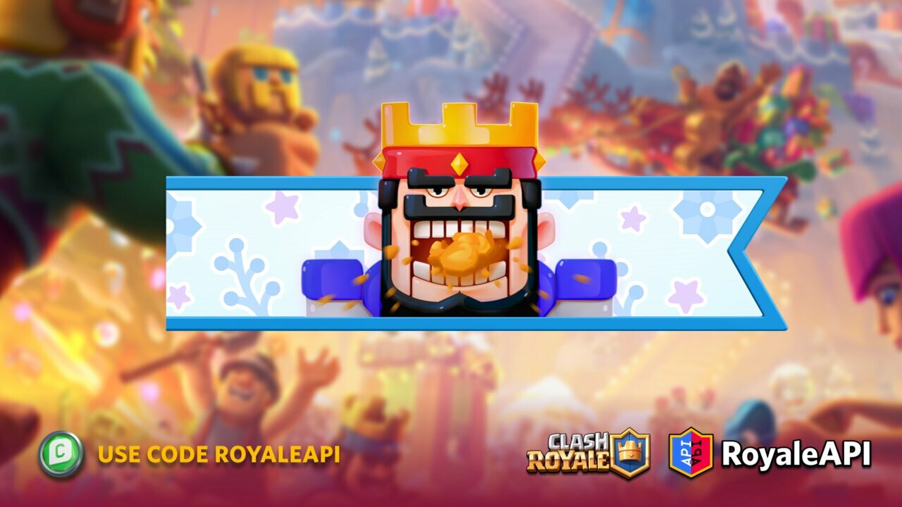 Clash Royale December Season 42 Battle Banner Supercell King Nutcracker