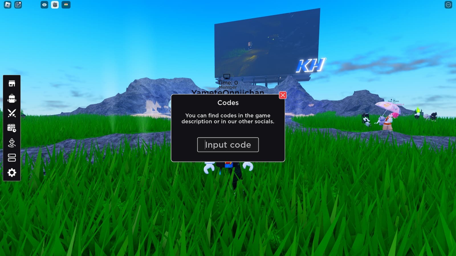 Korblox Headless Hangout how to redeem codes