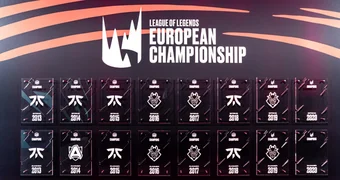 LEC Championship Wall League of Legends G2 Esports Fnatic