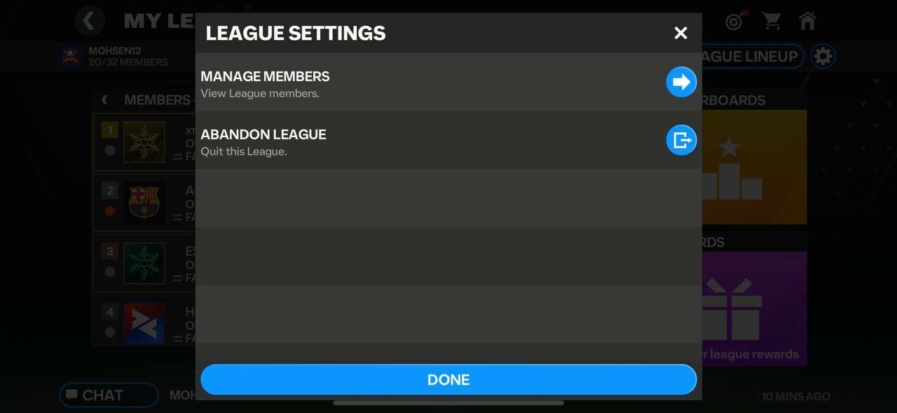 League In EA FC Mobile