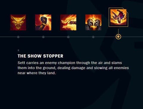 League of Legends New Champion Sett skills Show Stopper