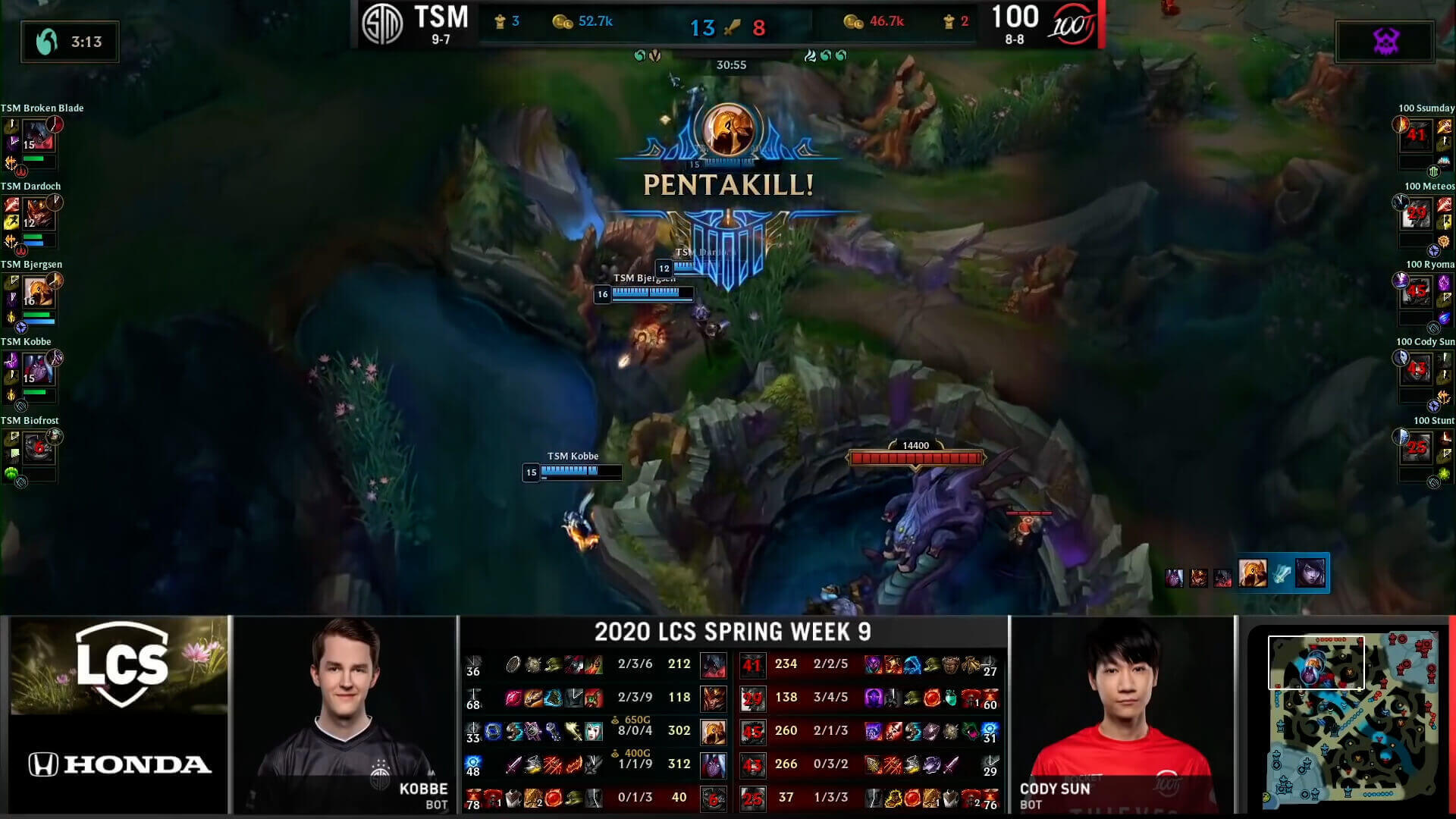 League of Legends Top 5 Plays LCS Week 9