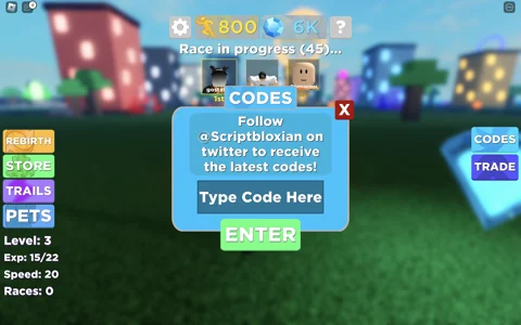 Legends of Speed Redeem Codes