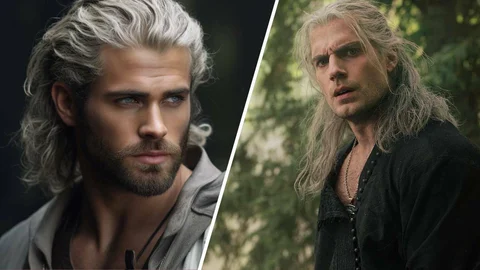Liam Hemsworth Henry Cavill Witcher Side By Side