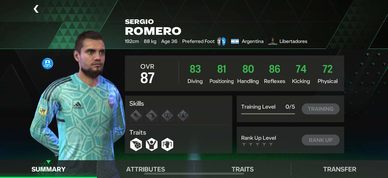 EA Sports FC Mobile Libertadores Sergio Romero cheapest solution