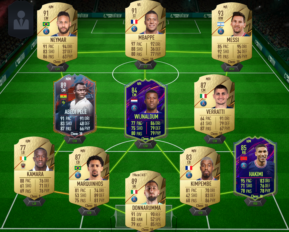 Ligue 1 OP Pro Team Messi Neymar Mbappe
