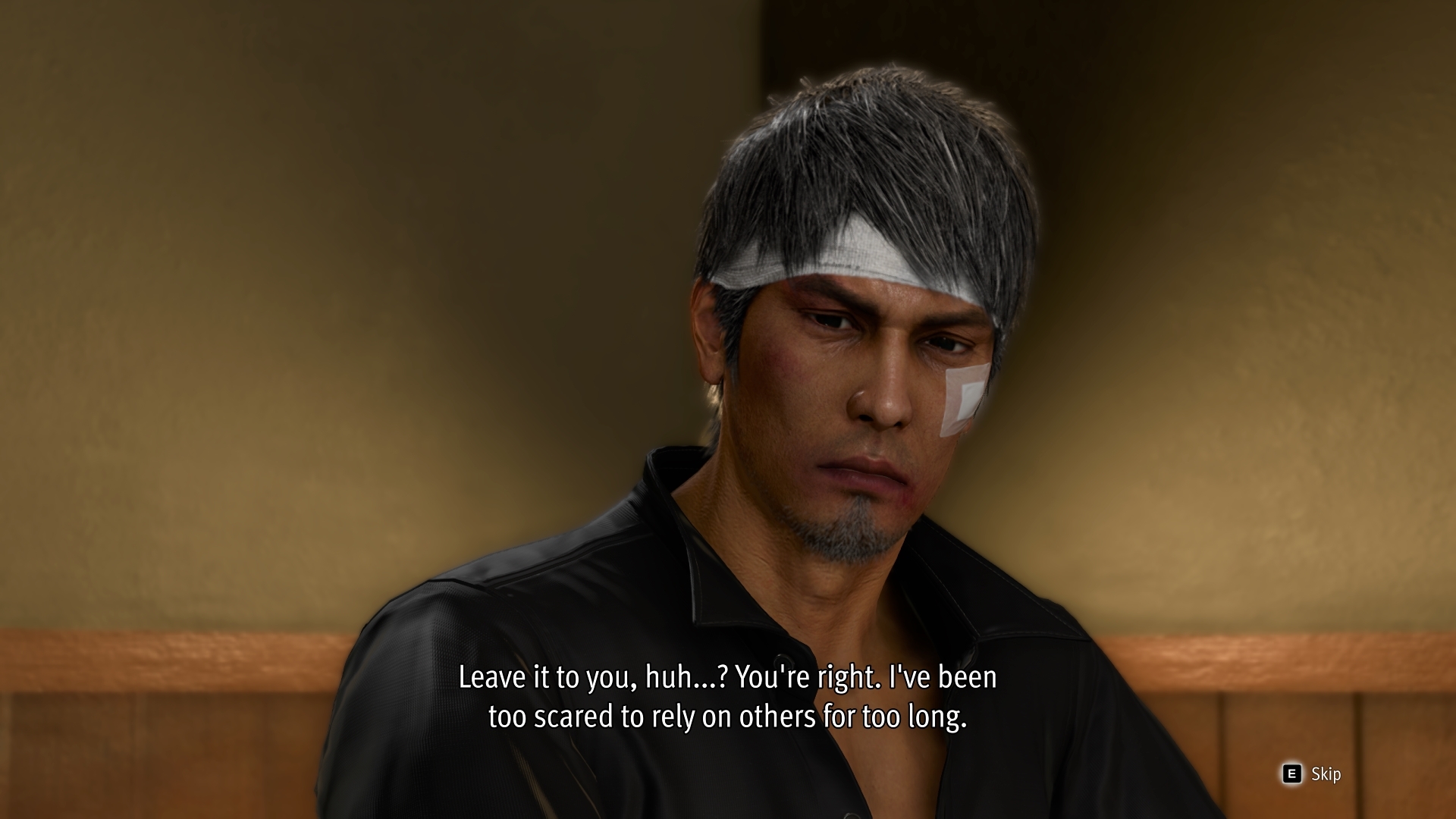 Like a Dragon Infinite Wealth Kiryu sad